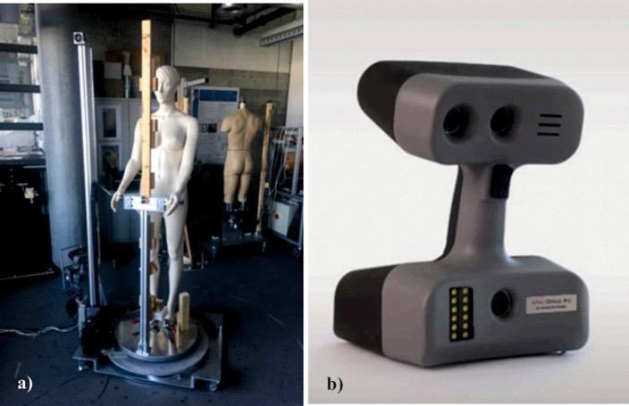 2.5. Determination of the air gap and contact area using 3D scanning methodology To have the opportunity to compare tailored dress and simulated one, a previously developed method by Psikuta et.al.