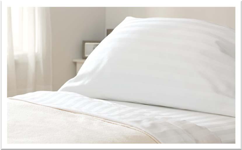 Premium Reverse Sateen Sheets Remarkable softness, wrinkle resistant Reverse sateen style adds refinement and elegance 60% high