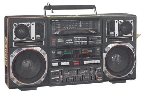 Another thing I might see is this boombox that was carried by Radio Raheem in the film Do the