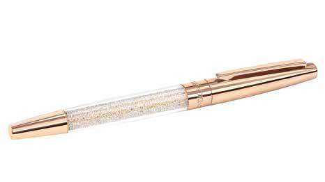 8 1 cm / 5 3 /8 in CRYSTALLINE STARDUST ROLLERBALL PEN 5296368-1 Color: crystal / gold tone metal 13.5 1.