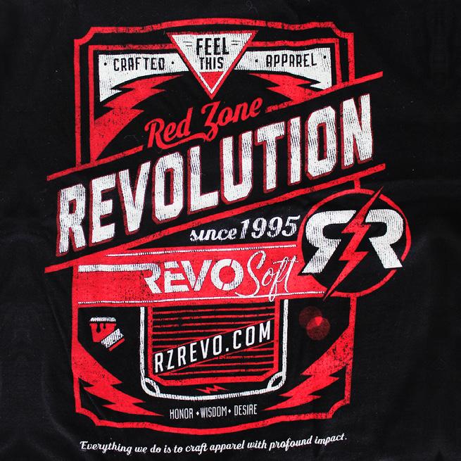 Our Revolution is against uncomfortable, stiff Plastic-like screen prints and puckering embroidery on unflattering garments. Why? Because you demand more... RedZoneRevolution.