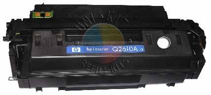 HP Q2610A Toner (Uni-kit Formula 1A) 1 hole plug Toner Hole Making Tool (Not Included, Sold Separately) Rest the Hole Making Tool on its stand and plug into an outlet.