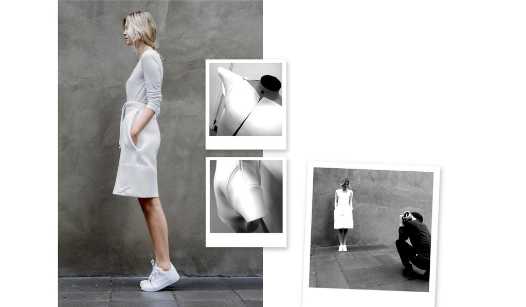 Anne Sofie Renkwitz s zero waste garment can be used both as a skirt and a jacket allowing the consumer to purchase less items but still be able to get variety