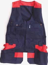 Flame resistant Penta Jacket Jacket, navy/red, with zipper.