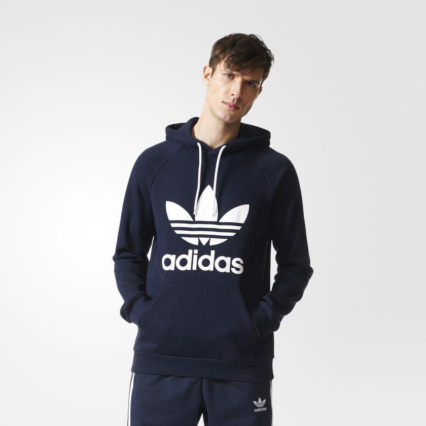 Adidas Trefoil Hoodie You can t go wrong with a classic. And with brand logos coming back into style, it s fashionable again to rock the trefoil symbol across your chest.