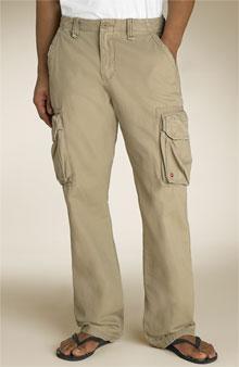 Cargo Pocket Large patch type pocket made with center box pleat that expands when