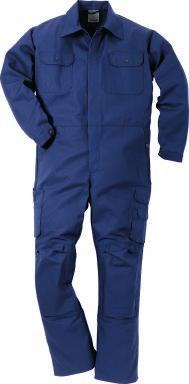 COTTON COVERALL 880 FAS Article no 100319 FAS cotton twill / Front placket opening with zip and snap fastening / 2 chest pockets with flap, one with pen pocket / 2 front pockets / 2 back pockets, one