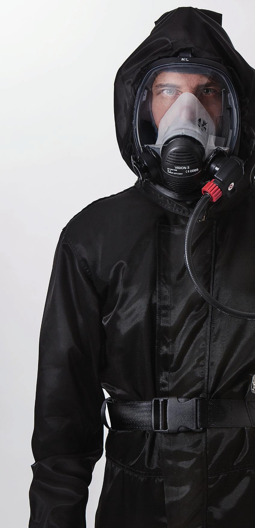 The standard specifies the minimum requirements for chemical protective clothing resistant to penetration by airborne solid particles.