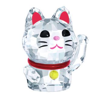CRYSTAL CREATIONS CRYSTAL CREATIONS Characters LUCKY CAT 5301582-1 Color: crystal/light siam/light topaz/rose/jet 5 3.