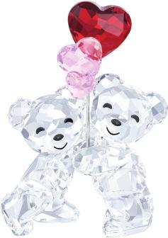 4 cm / 2 3 /4 3 /4 1 1 /4 in P 38 CORPORATE GIFTS KRIS BEAR - A LOVELY SURPRISE 5268511-1 Color: crystal/light