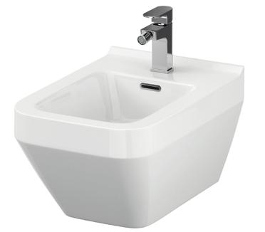 BIDETS HIDDEN FIXATION AVAILABLE IN MANY SHAPES CERAMIC CLICK-CLACK PLUG THE UNIQUE CERSANIT WHITE YEARS HIGHEST HYGIENE STANDARD 10-YEARS WARRANTY ON CERAMICS WALL HUNG BIDET CREA RECTANGULAR with
