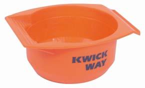 base BO6471BLK - Black Kwickway Tint Bowl Extra wide with corrugated lip.