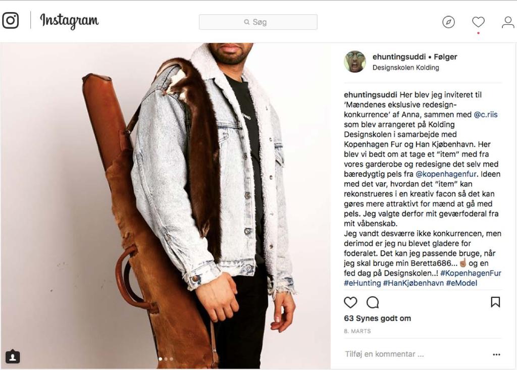 Besides a lot of respect for people who do these things from scratch, I would say determination, do-it-yourself power and not being afraid of fur in men s fashion. Actually, I think it is pretty cool.