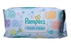 WIPES NATURAL CLEAN UNSCENTED 64ct PAMPERS BABY WIPES FRESH