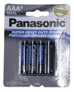 Standard Batteries Deodorants - Roll Ons PANASONIC HEAVY DUTY AAA 4/PACK CS/48 PANASONIC HEAVY DUTY C 2/PACK CS/48 PANASONIC HEAVY DUTY D 2/PACK CS/48 PANASONIC HEAVY DUTY 9 VOLT 1/PACK CS/48 AXE