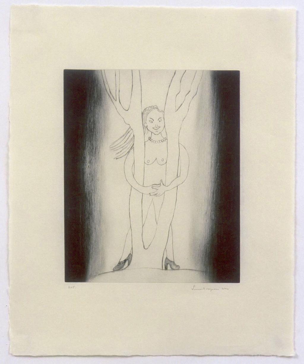 Louise Bourgeois Embracing the Tree 2000 Drypoint and etching on paper Ed. 22 /25 (Edition: 25 on paper; plus 7 A.P.