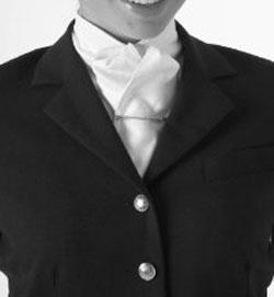 Ties, etc. A tie, hunting stock, or choker may be worn. At the lower levels a choker is perfectly acceptable, is simple to put on and remove, and presents a neat and tidy picture.