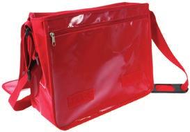FLAP Details: 190T polyester bag with white flap, cords and reinforced corners Size: 42 x 46 cm 6180-04-A06