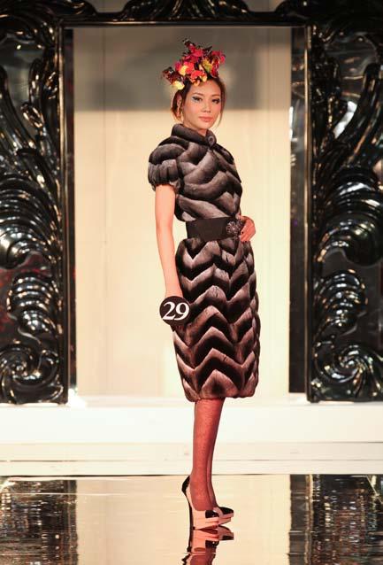 Full Fur Category Full Fur Category Winner: Feminine fit-and-flare coat dress