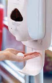 HN SNITIZR SYSTMS utooam Touch-ree ispenser Touch-free system minimizes the potential for spreading germs and