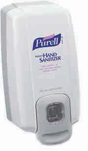 HN SNITIZR SYSTMS 1,000-ml NXT ispenser One-hand push operation in a space-saving design. Smaller than 800-ml dispenser, yet holds 1,000 ml. or use with: Purell 1000-ml NXT Refill.