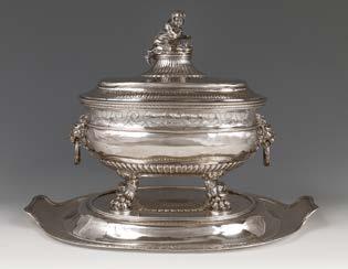 Soup Tureen and Tray, ca.