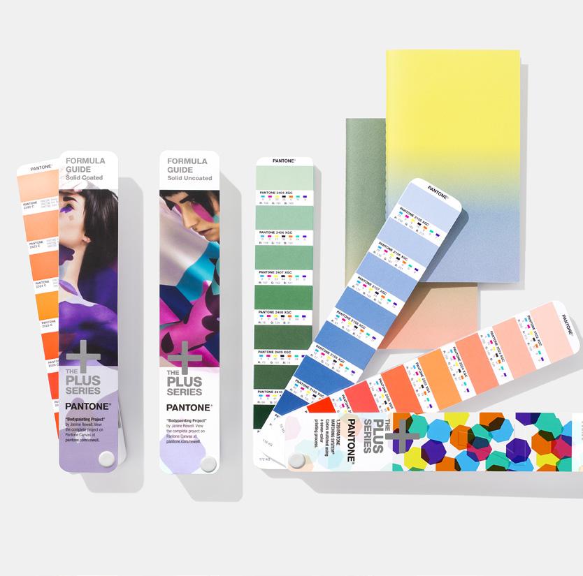 Metallic Guide Set Our complete collection of essential, eyecatching, and dazzling spot colors with their corresponding ink formulations, the Pantone Metallic Guide Set includes our