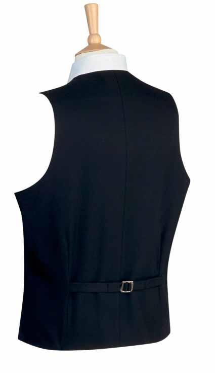 this fully machine washable collection offers unrivalled high-level performance Gamma Waistcoat (Black) 6 button front, cloth backed, longer back with adjuster.