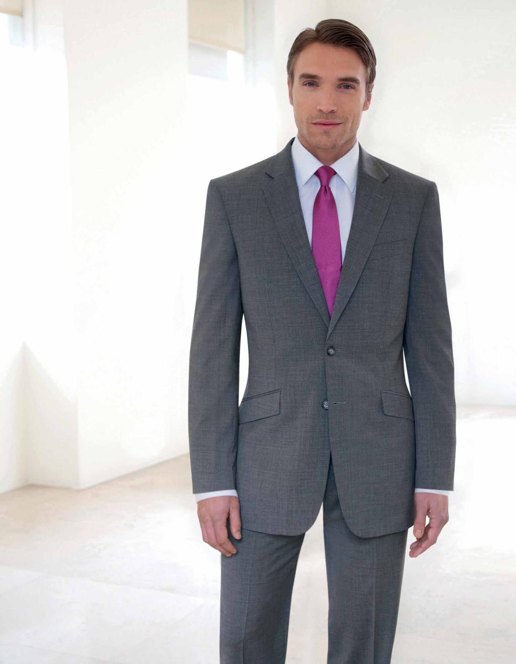 SOPHISTICATED Collection Avalino Jacket (Light Grey) Single breasted jacket, slim fit, 2 button front,