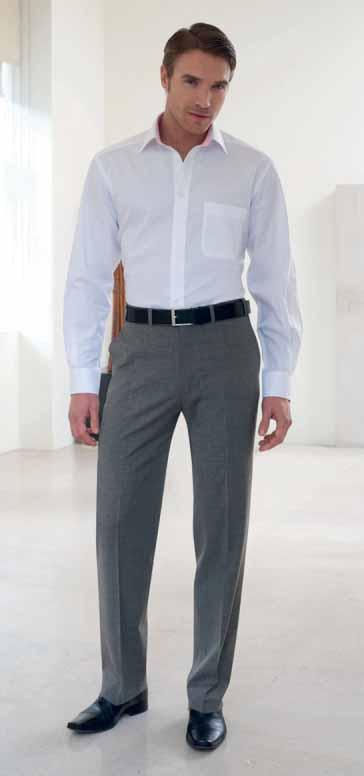 Mantova Shirt (White) Long sleeve, chest pocket, 2 button cuff, contrast inner collar and cuff perfect