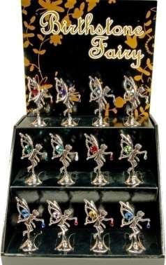 BIRTHSTONE FAIRIES Silver Plated with