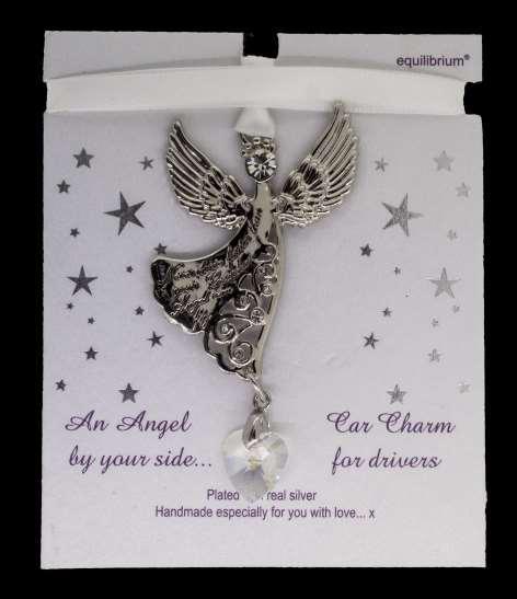 SILVER PLATED ANGEL CAR CHARMS 279985 Silver