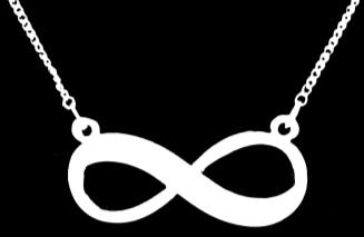 SILVER PLATED INFINITY NECKLACES LEAD FREE