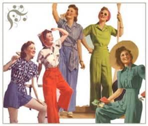 When women went to work during the war, they needed safe clothing