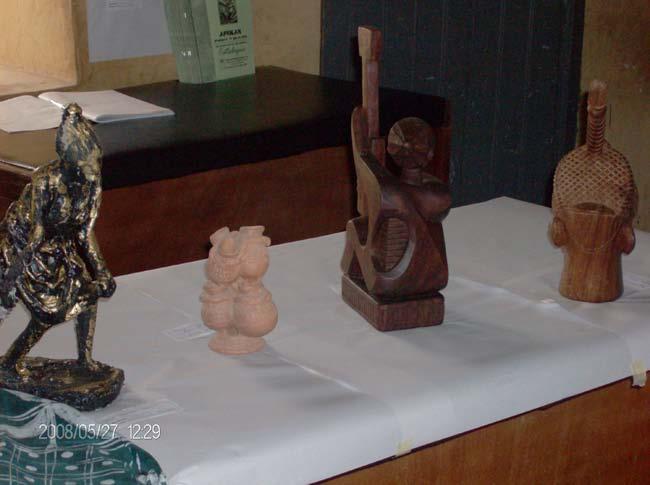 Figure 4. Some artifacts in the New Oyo Palace Museum. generally believed that the first Yoruba drummer was a man named Ayangalu (Omojola, 2010).