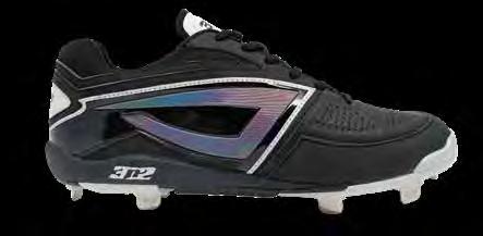 With its ShimmerStep iridescent logo mark, the 3N2 DOM-N-8 FASTPITCH CLEAT makes an undeniable impact on the diamond.