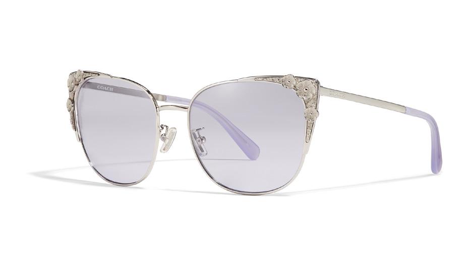 TEA ROSE HC 5094 This is a cat eye optical frame, with three-dimensional Tea Rose detailing on the outer corner to amplify the statement cat-eye shape.