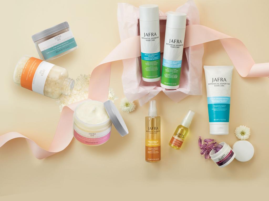 B. JAFRA Spa Treatments 2 FOR $37 SAVE UP TO 40% Retail Value Up To $64 300178 No purchase limit. Choose 2: A. Soothing Mineral Bath Salts 17.63 oz. HYDRATE with shea butter B.