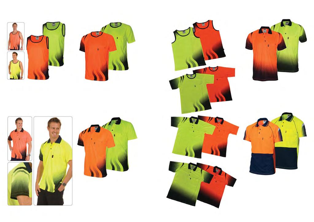 HIVIS SUBLIMATED SINGLETS, TEES AND POLOS HIVIS SUBLIMATED SINGLETS, TEES AND POLOS HIVIS COOL-BREATHE POLOS 175GSM POLYESTER MICROMESH MC HIVIS COOL-BREATHE POLOS 175GSM POLYESTER MICROMESH MC 3561