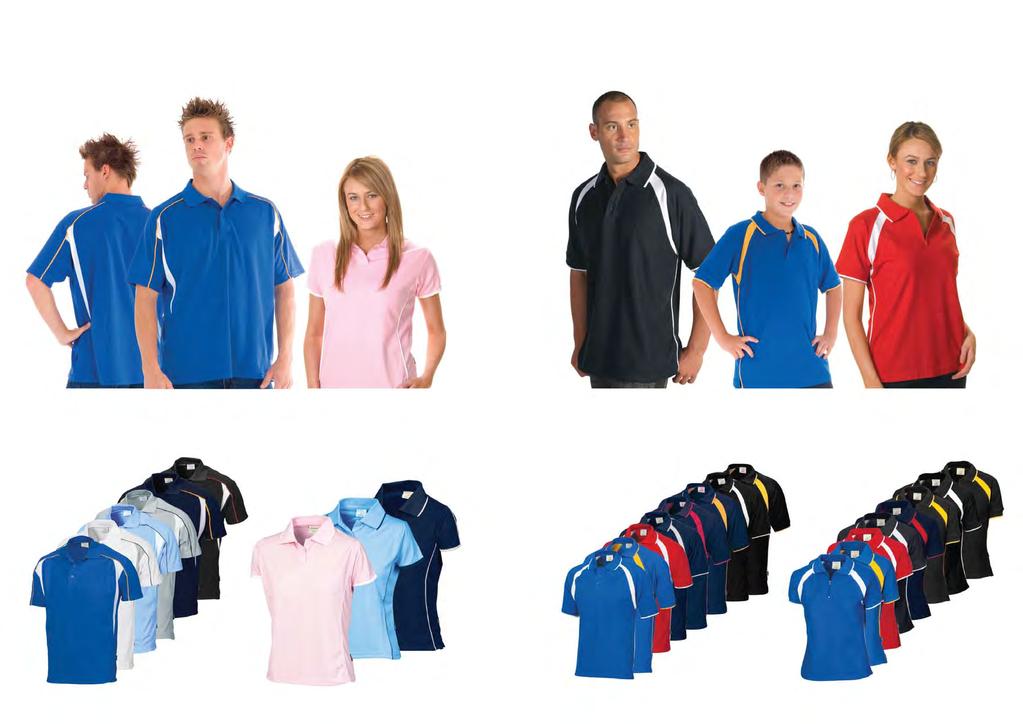 SPORTS & LEISURE COOL DRY POLOS COMFORTABLE POLYESTER COTTON PIQUE KNIT POLOS SPORTS & LEISURE COOL-BREATHE COOL DRY COOL-BREEZE AIR FLOW VENTS 5261 AIR FLOW CONTRAST MESH N PIPING POLO - SHORT