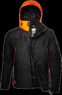 WINTER JACKET AVAILABLE IN OCTOBER EBONY S-4XL Main: 100% Polyester - 215 g/sm Reinforcement: Cordura fabric - 260 g/m² Insulation body; Primaloft Black 133 g
