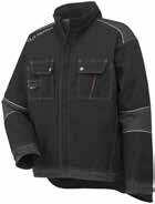 TRADESMEN 70115 CHELSEA RAIN JACKET BLACK S-4XL Main: 100% Polyester - 280 g/m² - PU coated PU fabric Adjustable hood Detachable hood Brushed polyester inside collar Two-way zipper at front Chest