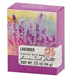 Lavender 3.5 oz bath soap Luxurious Triple Milled Lavender 6.5 fl oz body mist Gently Refreshening Lavender 6 oz body lotion With Moisturizing Extracts Lavender 8.