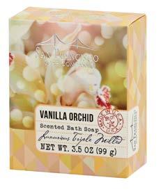 vanilla orchid 3.5 oz bath soap Luxurious Triple Milled vanilla orchid 6.5 fl oz body mist Gently Refreshening vanilla orchid 6 oz body lotion With Moisturizing Extracts vanilla orchid 8.
