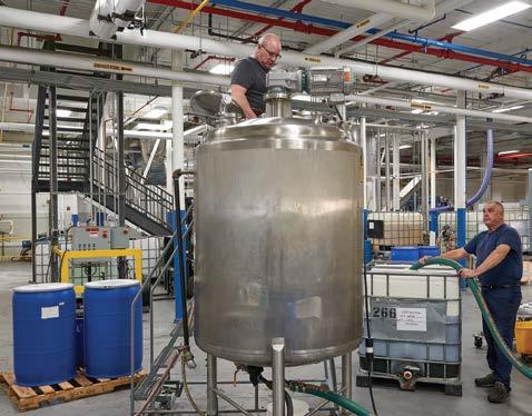 Our brand new liquid filling facility is producing