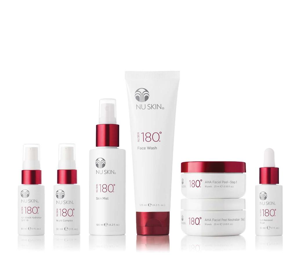 NU SKIN 180 ANTI-AGING SKIN THERAPY Decide today to look younger with the 180 Anti-Aging Skin Therapy System.