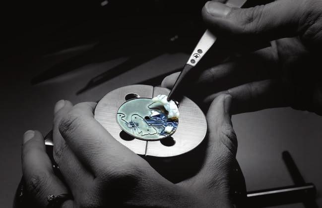 Marquetry work Magical, sensual, poetic and symbolic: stones have always formed the heart of Van Cleef & Arpels collections.