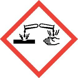 Stain Rescue Part B MSDS Number: B101B Page 2 of 5 GHS Hazard Pictograms: GHS Classifications: Health, Acute toxicity, 4 Oral Health, Skin corrosion/irritation, 1 B Health, Serious Eye Damage/Eye