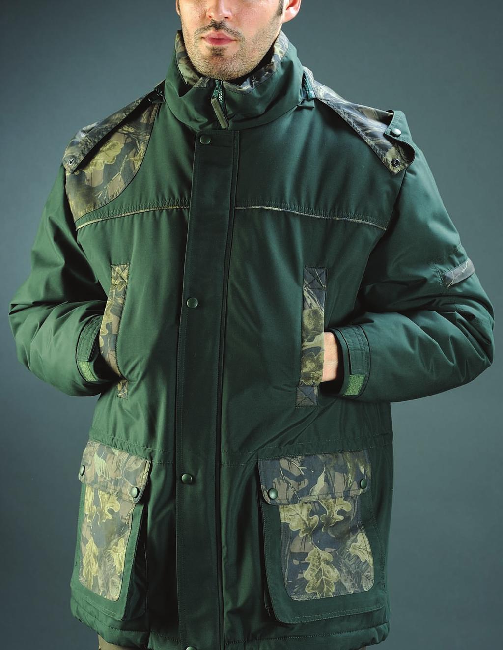 HUNTING WINTER JACKET CODE 10-1251 Hand warmer chest pocket High volume functional pockets with flaps