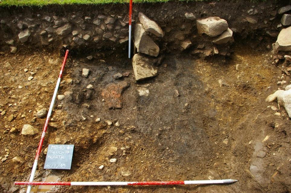 Centre; south-facing shot of the upper filling of the central hearth pit